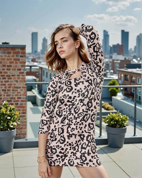 princess polly baby blue dress Animal Print Bodycon Dress – MaxiRay Boutique