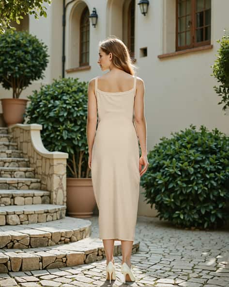 Buy Cream Dresses for Women by Shein Online