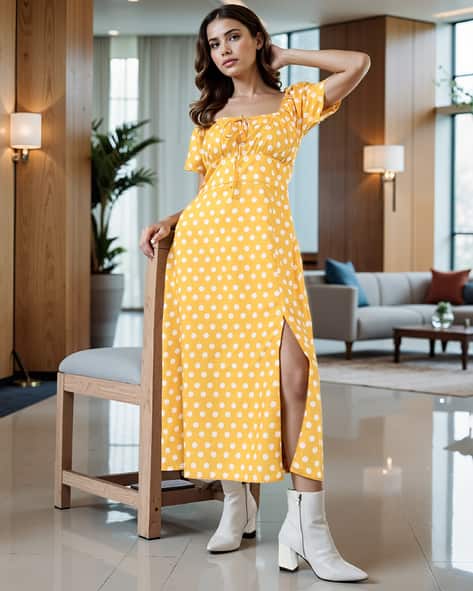 Buy Mustard Dresses for Women by Shein Online
