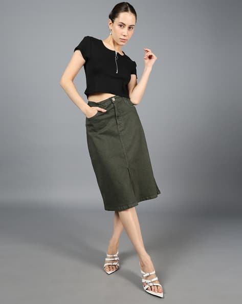Top Deep Green Midi Skirt Dark Green Pleated Midi Skirt Buy Reiss