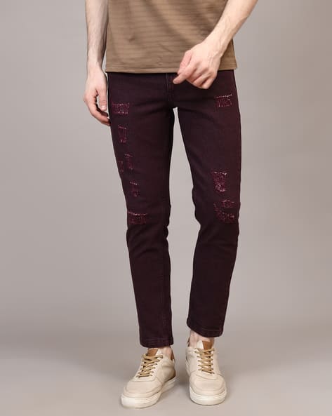 Buy Marron Jeans for Men by Shein Online