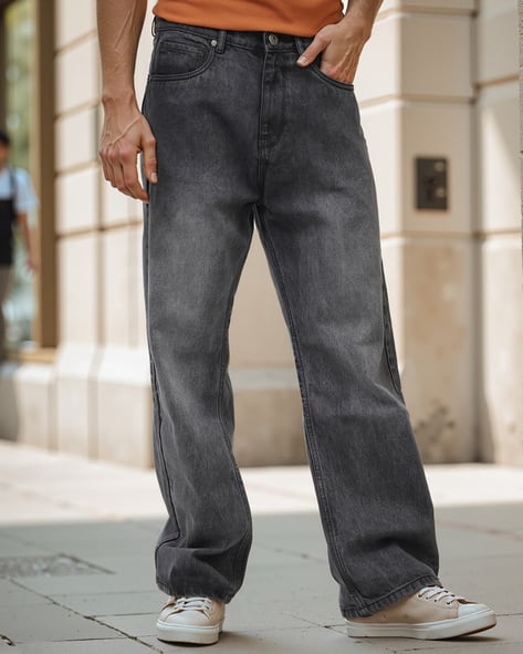 ankle length baggy jeans men