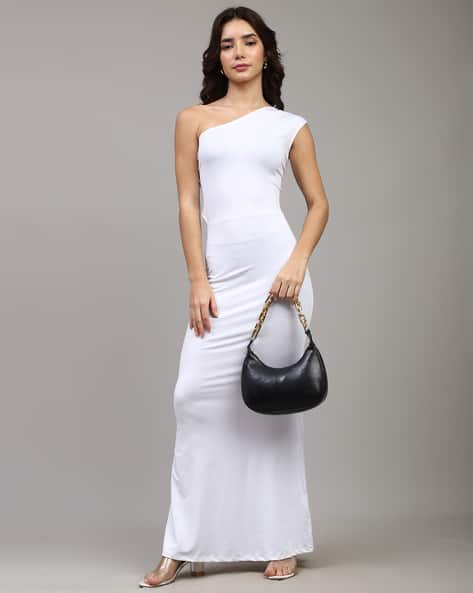 princess polly baby blue dress White Bodycon Strappy Lace Maxi Dress main image 0