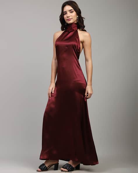 Buy Burgundy Dresses for Women by Shein Online | sheinindia.in