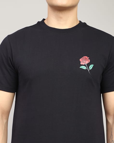 Mister Tee T Shirt Avec Rose Mister Tee LOVE IS BLIND Print T