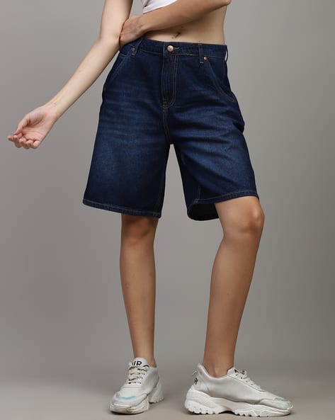 Denim Shorts Over The Knee Shorts Ladies Miss Chase Women's