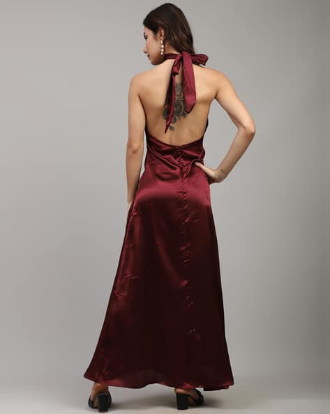 Buy Burgundy Dresses for Women by Shein Online | sheinindia.in