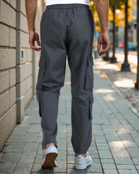 Ubuy Grey Cargo Work Trousers Quceyu Slim Fit Cargo Work Trousers