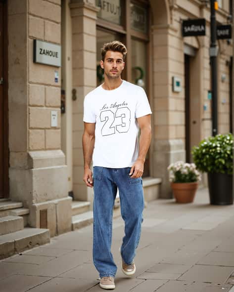 Buy Light Blue Jeans for Men by Shein Online