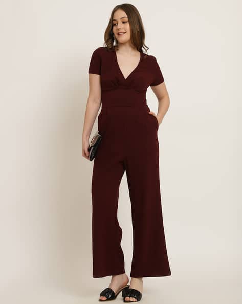 Buy Wine Jumpsuits &Playsuits for Women by Shein Online