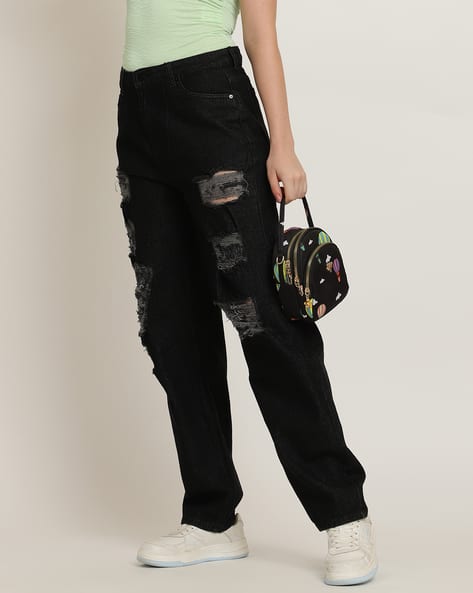 Baggy Jeans Black Acid Wash Jeggings Buy Black Jeans Jeggings For