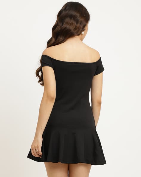 princess polly baby blue dress Women Elegant Off-Shoulder Hollow-Out Mini Dress