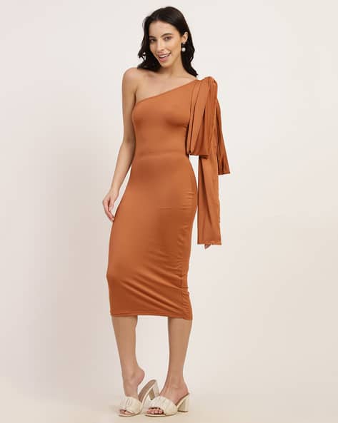 Buy Orange Dresses for Women by Shein Online