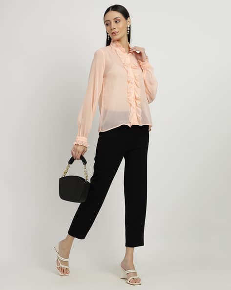 Buy Beige Tops for Women by Shein Online