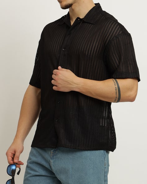 Buy Black Shirts for Men by Shein Online