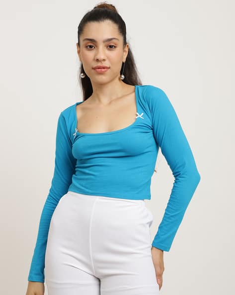 Buy Blue Tops for Women by Shein Online
