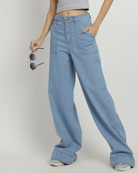 Buy Ice Blue Jeans Jeggings for Women by Shein Online