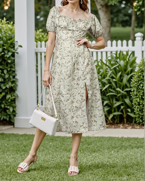 princess homecoming dress A-Line/Princess Off-the-Shoulder Sleeveless Tea-Length Floral Homecoming Dresses