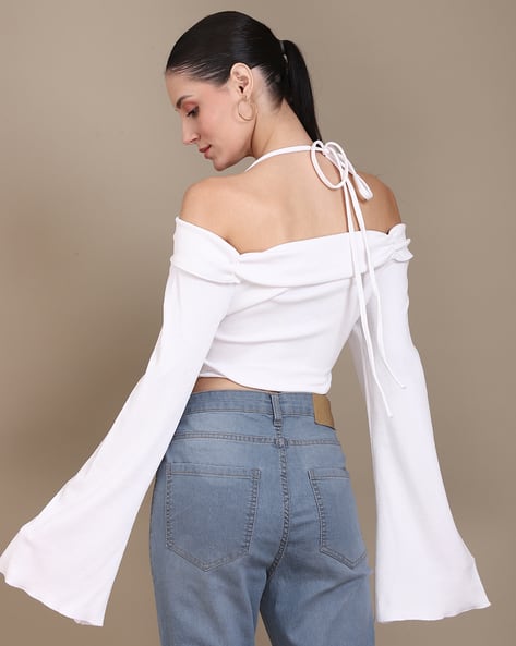 Buy Off-White Tops for Women by Shein Online | sheinindia.in
