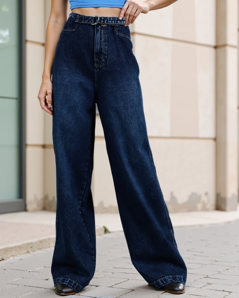 Shein Full Length Baggy Fit Jeans With Pockets