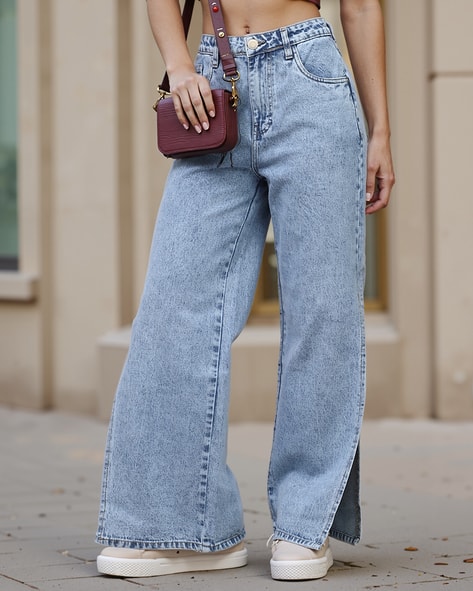 Buy Light Blue Jeans Jeggings for Women by Shein Online