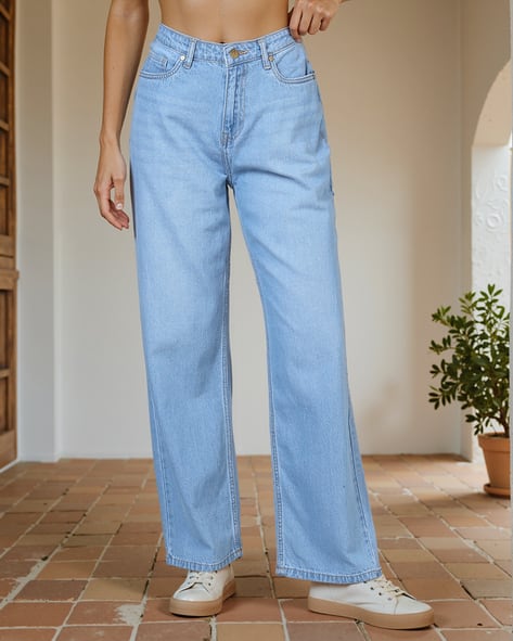 Buy Light Blue Jeans Jeggings for Women by Shein Online