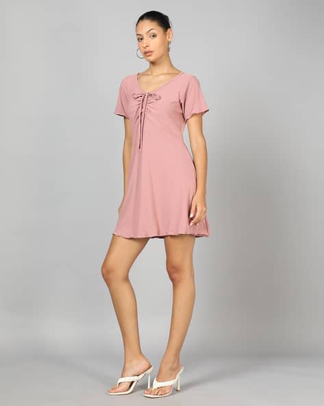 Buy Dusty Pink Dresses for Women by Shein Online | sheinindia.in
