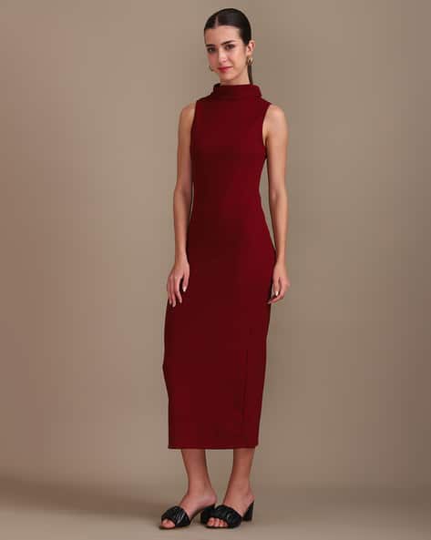 long sleeve sheer dress Long Sheer Sleeve Midi Dress powder / EU34 main image 0