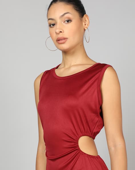 dresses with the back cut out Cut Out Tie Back Dress  Yarazaya