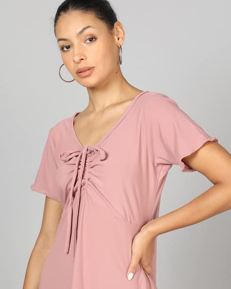 Buy Dusty Pink Dresses for Women by Shein Online | sheinindia.in Buy Dusty Pink Dresses for Women by Shein Online | sheinindia.in
