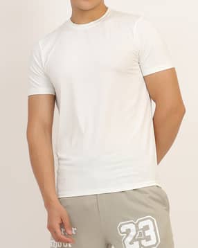 Shein Medium Length Short Sleeves Crew Neck Tshirt-picture-17
