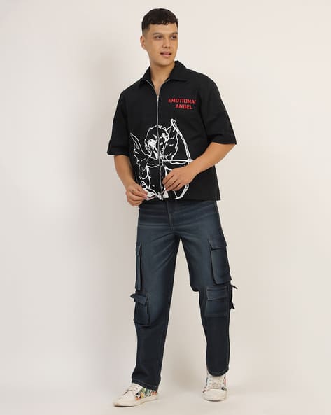 Buy Black Shirts for Men by Shein Online | sheinindia.in