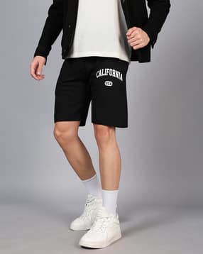 Shein Typographic Placement Print Track Shorts With Pockets-picture-26