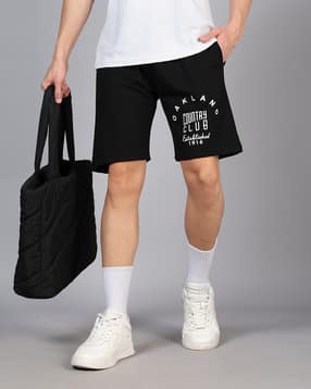 Shein Typographic Placement Print Track Shorts With Pockets-picture-27