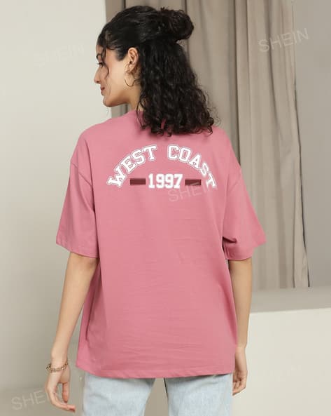 Buy Dusty Pink Tshirts for Women by Shein Online | Ajio.com