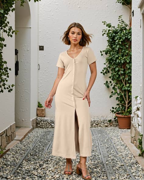 Buy Beige Dresses for Women by Shein Online
