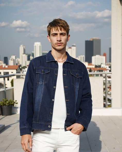 Buy Blue Jackets Coats for Men by Shein Online