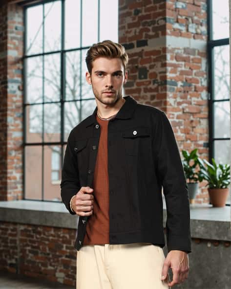 Buy Black Jackets Coats for Men by Shein Online