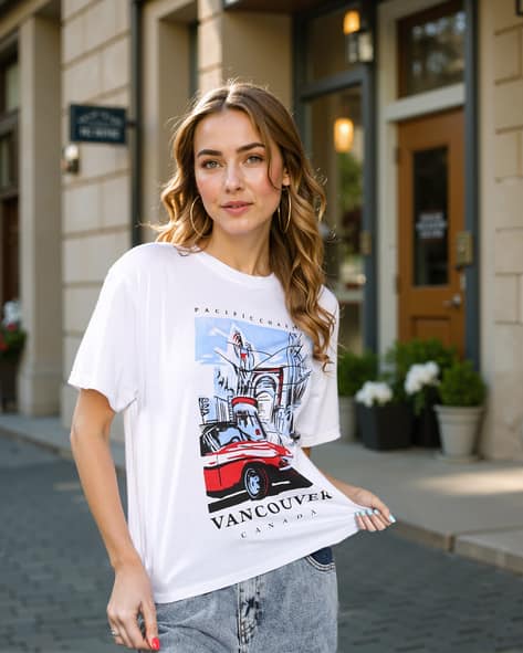 Buy white Tshirts for Women by Shein Online