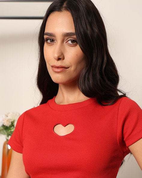 Buy Red Tops for Women by Shein Online | sheinindia.in