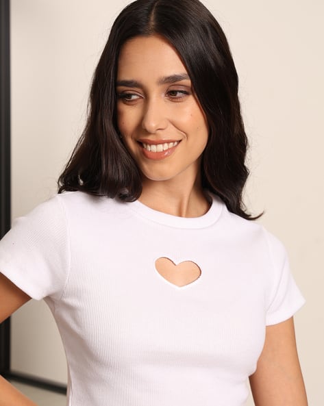 Buy White Tops for Women by Shein Online | sheinindia.in