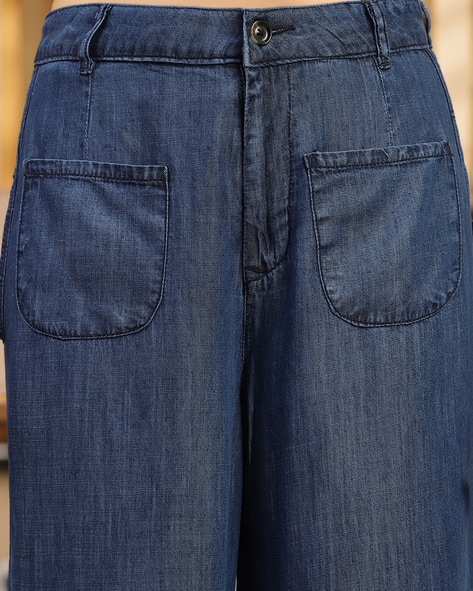 Buy Mid Blue Jeans Jeggings for Women by Shein Online