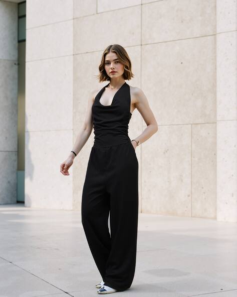 Buy Black Jumpsuits &Playsuits for Women by Shein Online