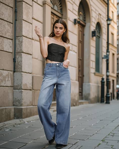 Buy Black Tops for Women by Shein Online