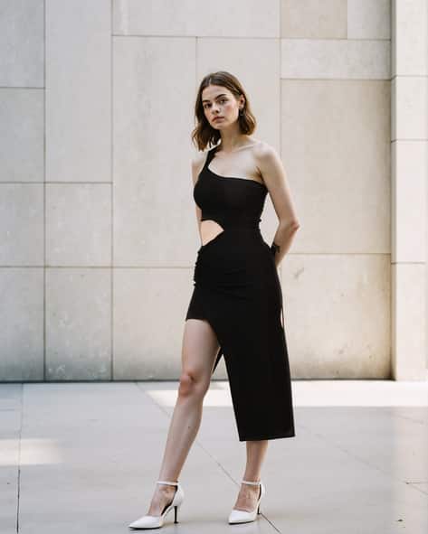 shein cut out dress black Buy Black Dresses for Women by Shein Online