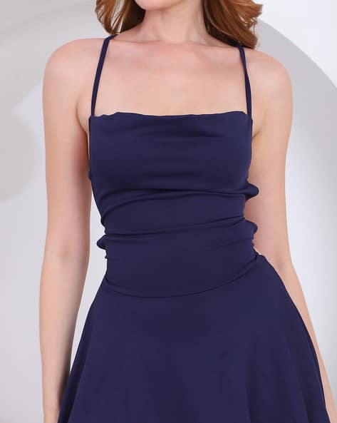 Buy Navy Dresses for Women by Shein Online | Ajio.com