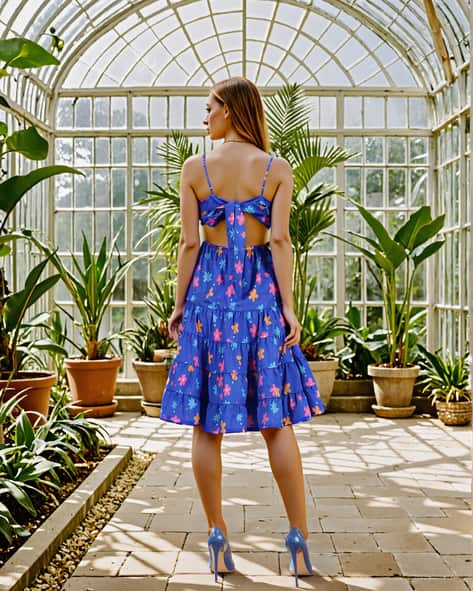 Buy Blue Mix Dresses for Women by Shein Online