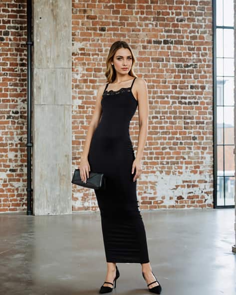 Buy Black Dresses for Women by Shein Online | sheinindia.in