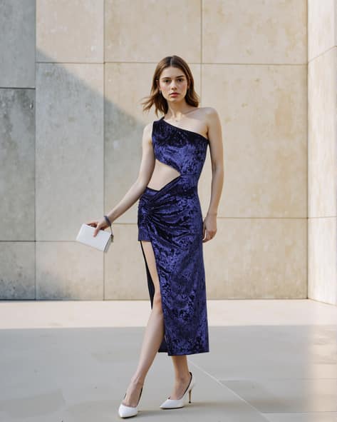 Buy Navy Dresses for Women by Shein Online | sheinindia.in