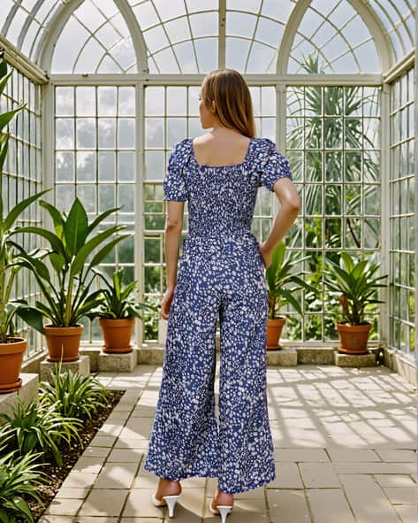 Buy Blue Jumpsuits &Playsuits for Women by Shein Online